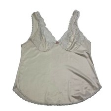 Ashley Taylor Large Camisole Vintage Ivory Lace Flower Cami.
