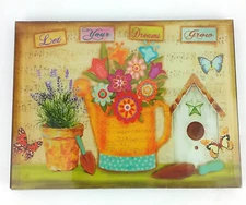 "Let Your Dreams Grow" Wall Plaque Hanging/Tabletop Stand Outdoor Garden Theme