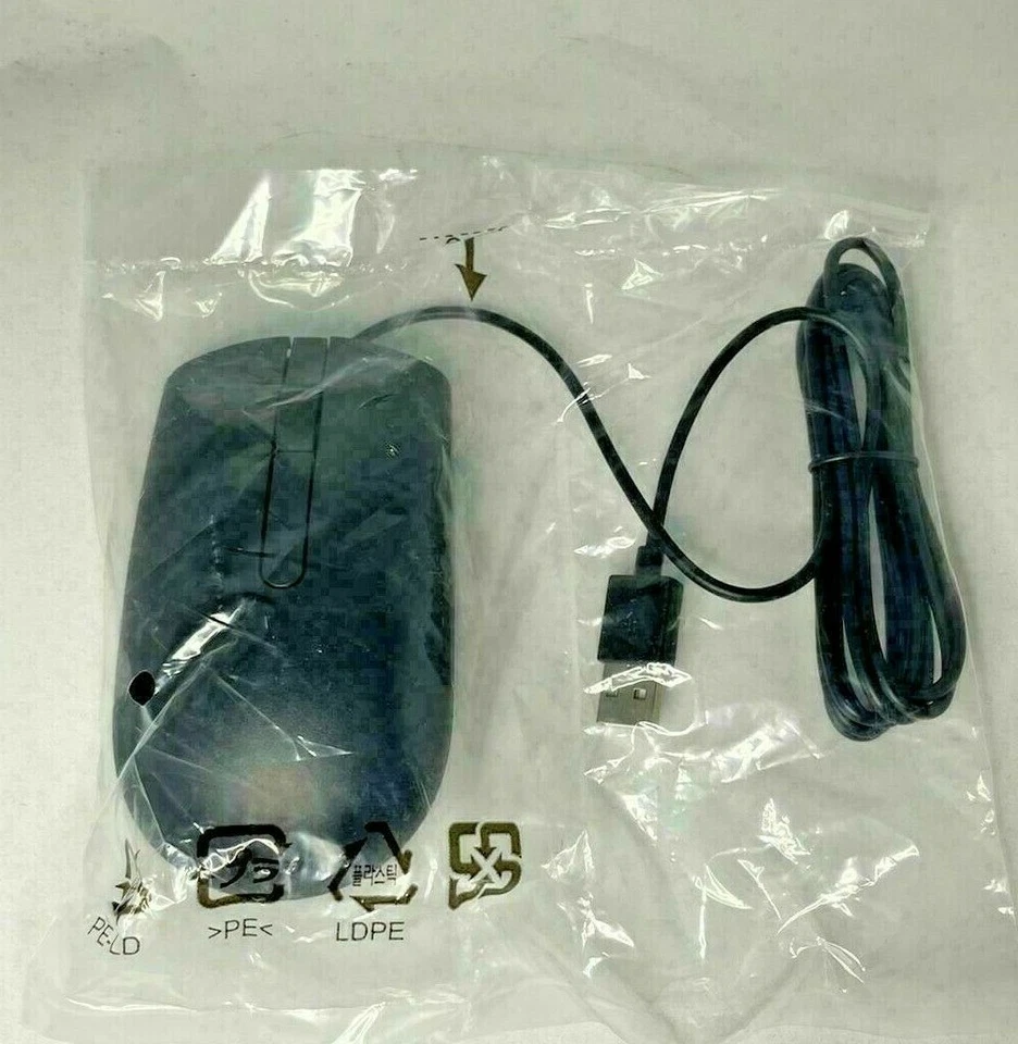 NEW Dell Optical DP/N 009NK2 USB Wired Scroll Mouse Black BRAND NEW SEALED. - Image 3 of 3