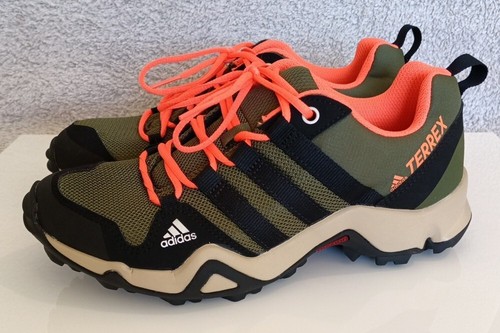 Adidas Terrex AX2R K grün schwarz orange Wandern Laufen Outdoor UK Größe 3,5 - Bild 2 von 17