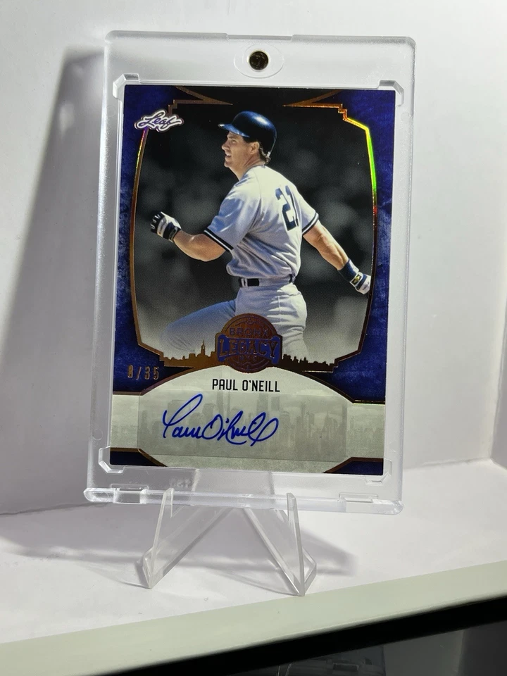 2024 LEAF BRONX LEGACY PAUL O'NEILL /35 BRONZE AUTO YANKEES SP #BA-P01 - Image 2 of 4