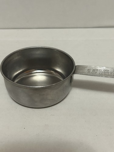 EKCO misurino 1/2 tazza acciaio inox STAMPA BLOCCO logo vintage usato in ottime condizioni - Foto 5 di 6