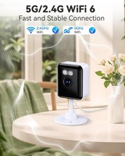 Pet Baby Camera 2K Home Security Monitor Indoor WiFi 6 Night Vision Pet cam