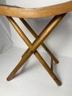 Vtg Mid Century Modern Nevco Wood Slat Folding Camping Stool Yugoslavia — photo 3