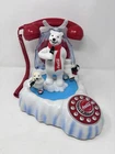 Vintage Coca-Cola Animated Polar Bear Ice Skating Telephone - Works Perfectly!