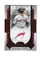 Masataka Yoshida 2024 Topps Tier One Prime Performers Red Auto Card # PPA-MY /25