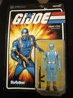 2022 GI JOE SNAKE EYES  Secret Service 3.75" REACTION FIGURE SUPER7 New Sealed