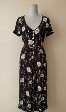 Women Miss Selfridge Jumpsuit Black Viscose S