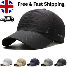 Men’s Quick Dry Running Cap Lightweight Breathable Sun Hat Outdoor Baseball Cap