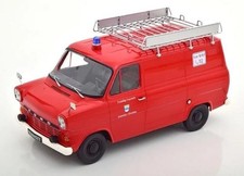 Ford Transit Delivery Van 1970 Feuerwehr Germany Red 1:18 KK Scale KKDC180495