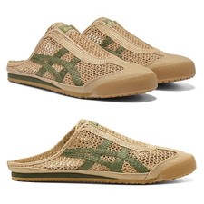 New Onitsuka Tiger MEXICO 66 SABOT BEIGE GREEN Slipper 1183C123-252 New With Box