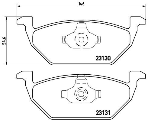 Bremsen Set Bremsscheiben BremsbeläGe Brembo Vorne Hinten FüR Vw Golf 4 Audi A3-image