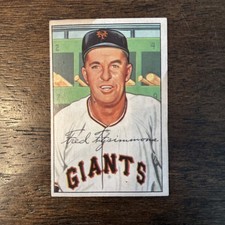 1952 Bowman - Freddie Fitzsimmons #234 New York Giants MLB Baseball Vintage Card