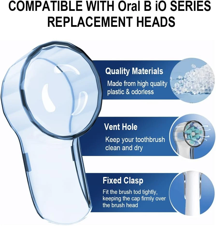 6 Pack Toothbrush Covers for Electric Toothbrush Heads, Mixing Colors - Image 2 of 4