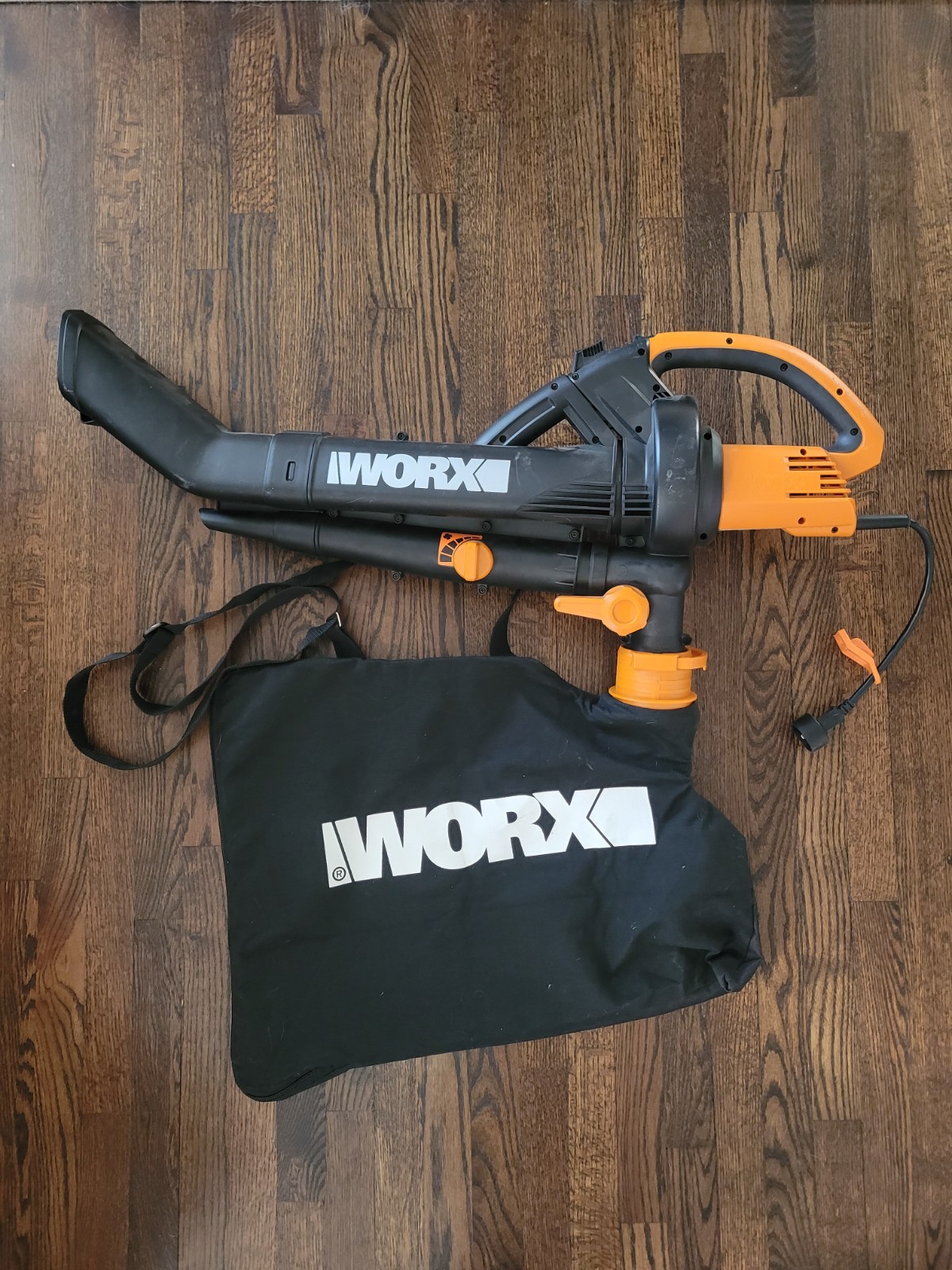 Worx WG500 TriVAC 12 Amp Electric 3-in-1 Leaf Blower/Mulcher/Yard Vacuum TESTED 