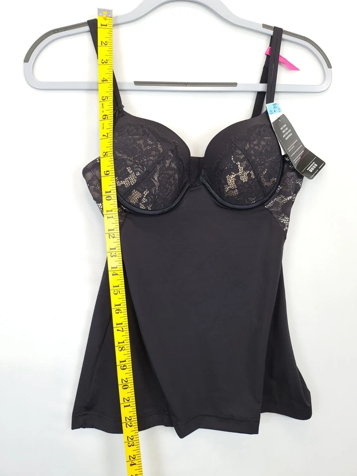 Camisola modeladora Maidenform Love the Lift con sujetador 32C negra DM0044 Foto 3 de 4