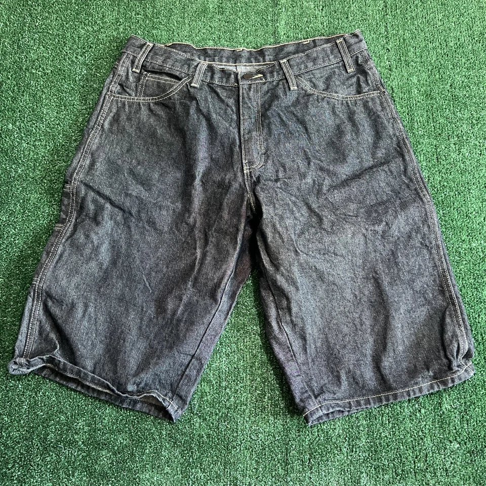 Dickies Black Carpenter Baggy Fit  Shorts Mens 34x14"  Jean Demin Skater Modern - Image 3 of 4