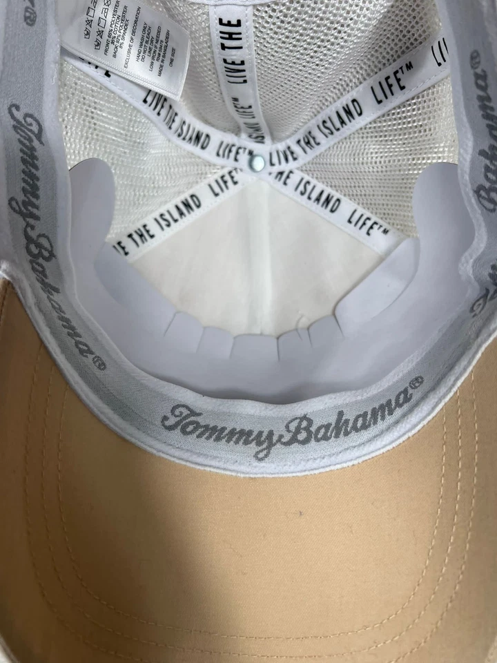 Tommy Bahama Cap Hat Trucker Golf Club Rope Mesh Snapback Poly Cotton Adult NEW - Image 3 of 4
