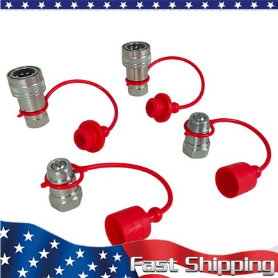 #ad #ad 2Sets 1 2quot; NPT Hydraulic Coupler Quick Connect Coupling For Pioneer Ball Style $29.18