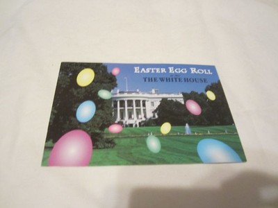 The White House Easter Egg Roll Postcard NEW Old Stock