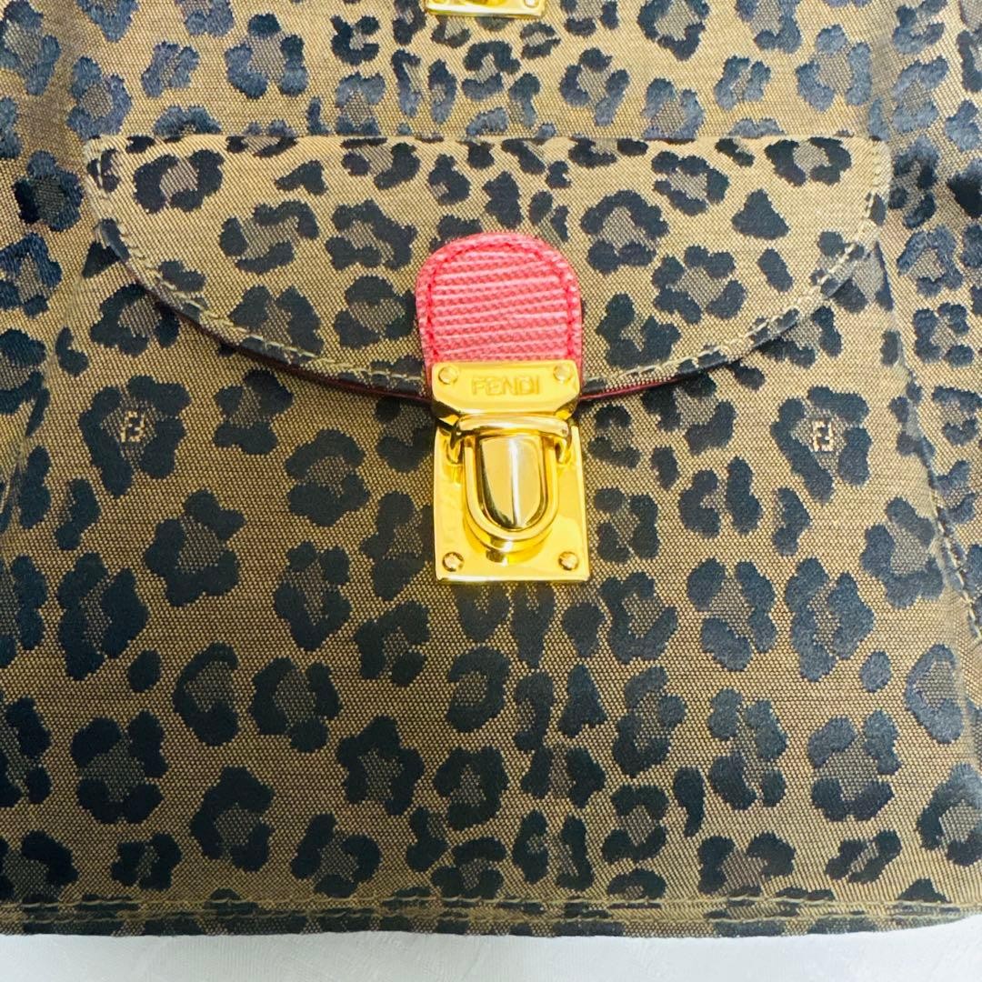 FENDI Backpack Leopard Pattern Rare - image 3