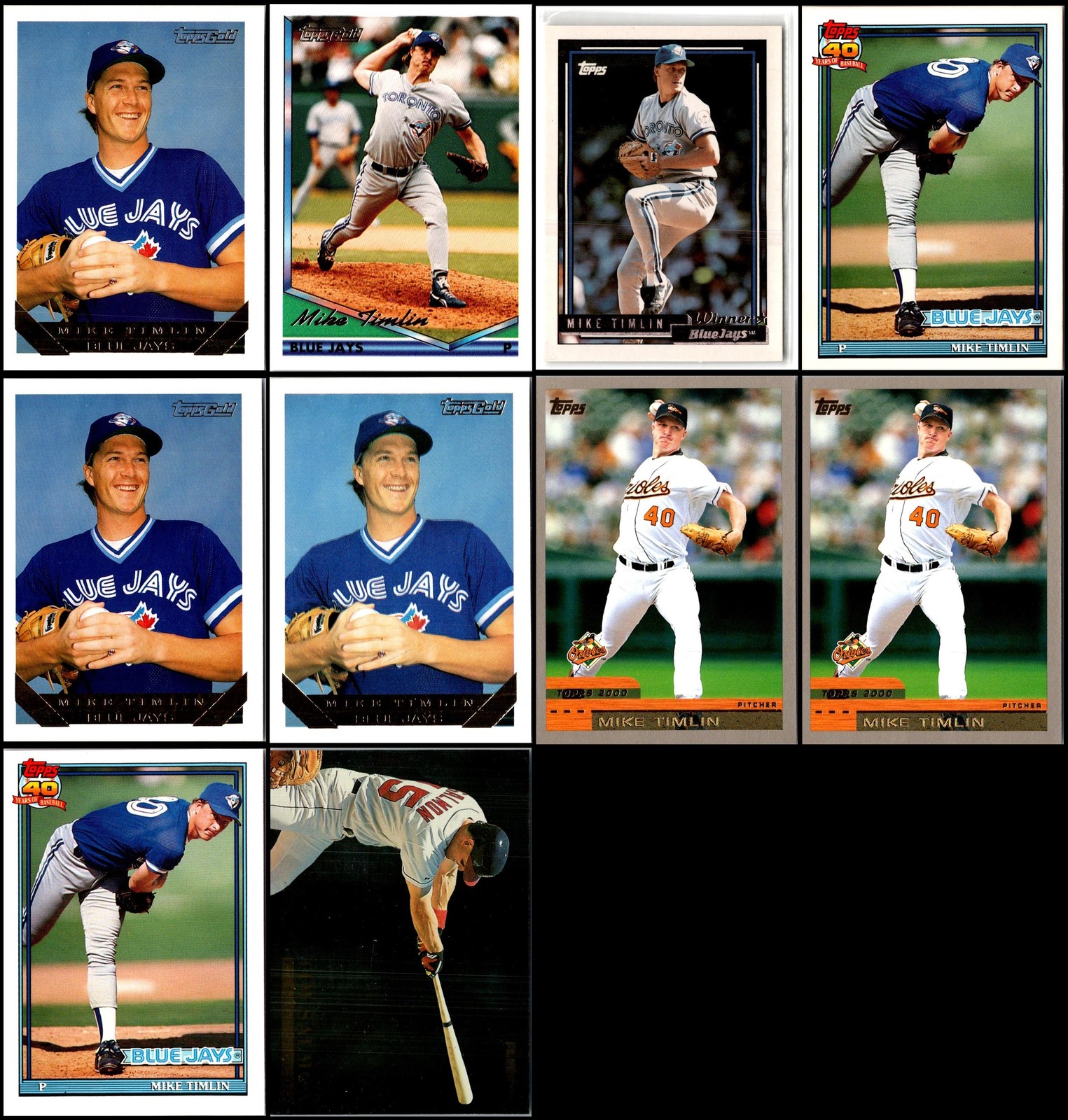 Mike Timlin (10) Card Lot - OVER 40k items sold