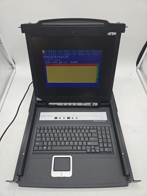 ATEN CL5708M 17'' LCD KVM Switch 8-Port Slideaway Rackmount Console 1U 