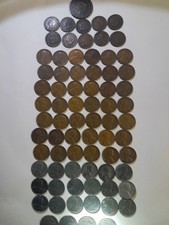 Gros centime 1835, tête d'indien et centimes de blé plus nickel de buffle