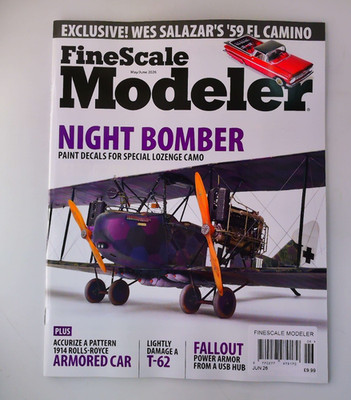 Finescale Modeler Zeitschrift Juni 2026 Night Bomber T-62 Power Armor & mehr