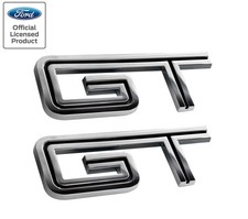 2005-2010 Ford Mustang Gt 4.5 Chrome Black Fender Trunk Emblems Badges Pair 2005-2010 Ford Mustang Gt 4.5 Chrome Black Fender Trunk Emblems Badges Pair