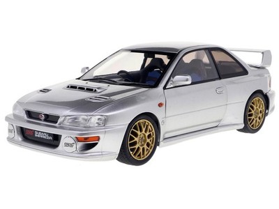 1998 SUBARU IMPREZA 22B RHD SILVER 1/18 DIECAST MODEL CAR BY