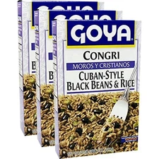 Goya Congri, Cuban-Style Black Beans & Rice 8 oz (Pack of 3)