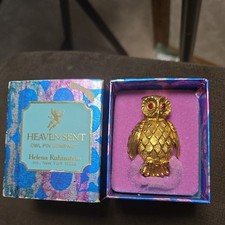 Prendedor Helena Rubinstein Heaven Sent Perfume Sólido Búho, Embalaje Original