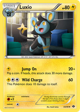 LUXIO 44/99 UNCOMMON NEXT DESTINIES POKEMON HEAVILY PLAYED