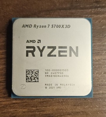 Ryzen7 5700X3D⑤ AMD Ryzen 7 5700X3D CPU - 8-Core 3.0 GHz Socket AM4 105W Processor