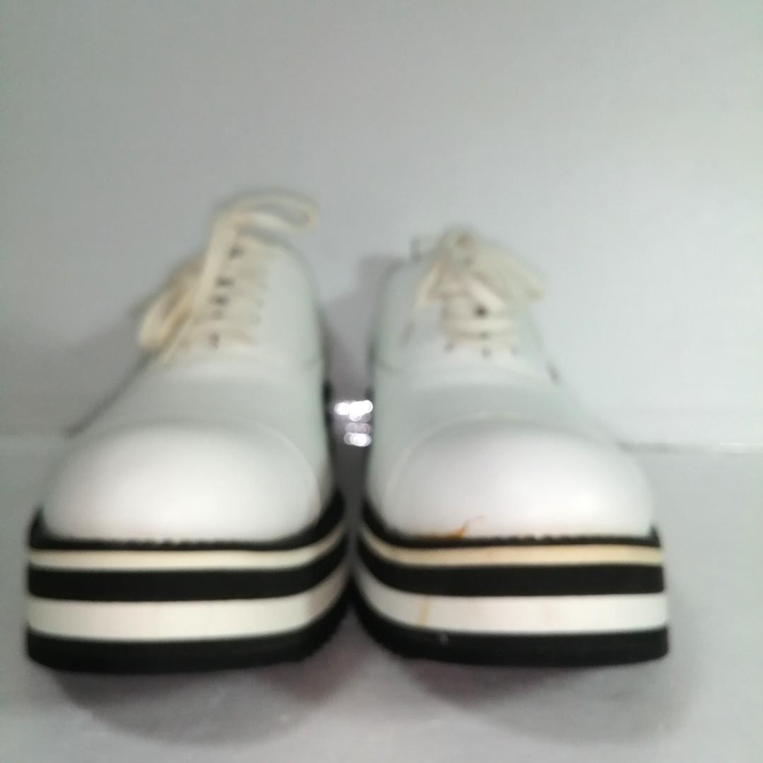 SAOLA Scarpe stringate Comme Des Garcons in pelle suola spessa made in Japan 23 5 cm