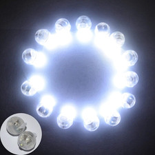 ® 100Pcs/Lot 100 X White round Led Ball Lamp Balloon Light Long Standby Time for