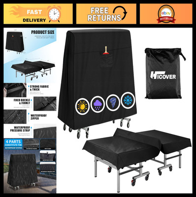 Waterproof Ping Pong Table Cover 600D Oxford Fabric, Fits 9x5 FT Tables, Indoor/