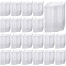 60 Pack 8" Kids White Chef Hats Non Woven Chef Toques Adjustable Kitchen Flat