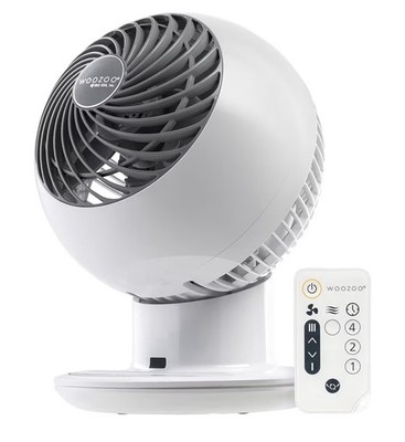 WOOZOO Air Circulator Fan Remote Oscillating Quiet 5-Speed White