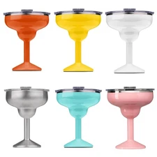 ORCA Rita 6-Pack 17oz Insulated Stainless Steel Cups w/ Lids Multi-Color Set