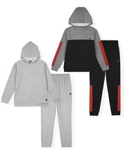 Boys 4-Piece Hoodie and Sweatpant Set for Jogging and Track