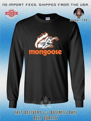Mongoose Bicycles BMX Bike Logo Men's Long Sleeve T-Shirt American Size T-Shirt