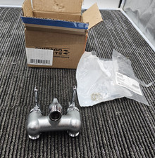 Chicago Faucets 305-LEARCF Service Sink Faucet Hot  Cold Water 3-3/8" Center