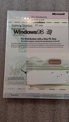 Microsoft Windows 98  Second Edition  X04-15747 emachines monotek 600 sofware