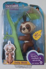 NEW Fingerlings Baby Sloth Kingsley Brown Interactive Baby Pet - by WowWee