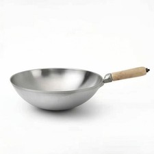 Wok Thickened Aluminum Wok Deep Bowl for Home Cooks