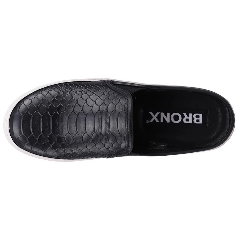 Zapatos planos informales BRONX Kay Kay sin cordones para mujer negros 65256-001 Foto 4 de 4