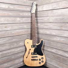 Fender JA-90 Telecaster Electric Guitar Natural Finish AS IS Missing Pickups