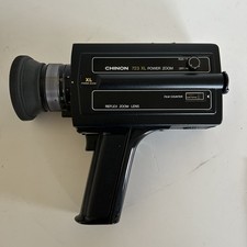 Vintage 1978 Chinon 723 XL Power Zoom Super 8 Case Manual Included - UNTESTED